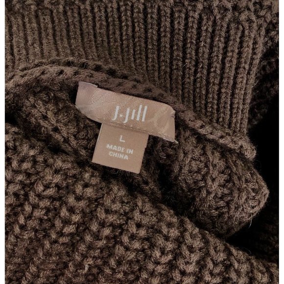 J. Jill brown turtleneck wool blend dress - Picture 7 of 7